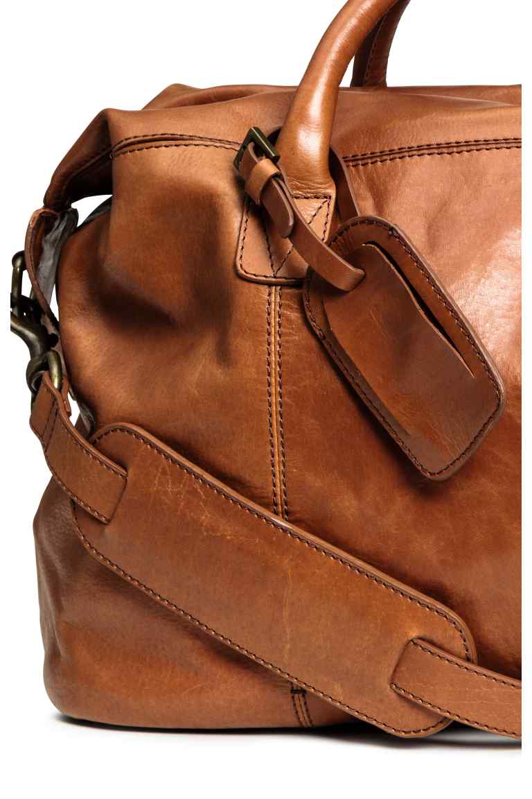 Leather weekend bag